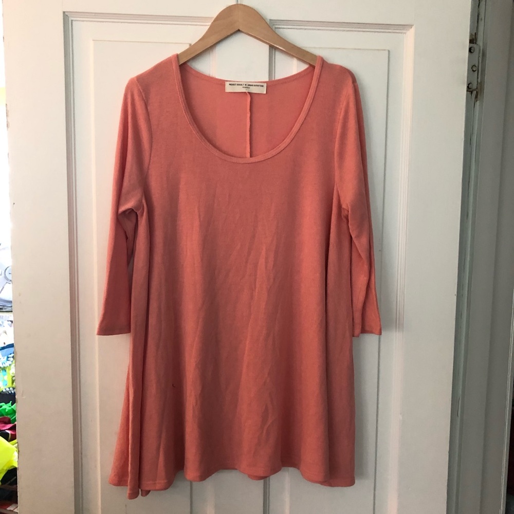 Urban-project social tee 3/4 sleeve soft shirt (M)